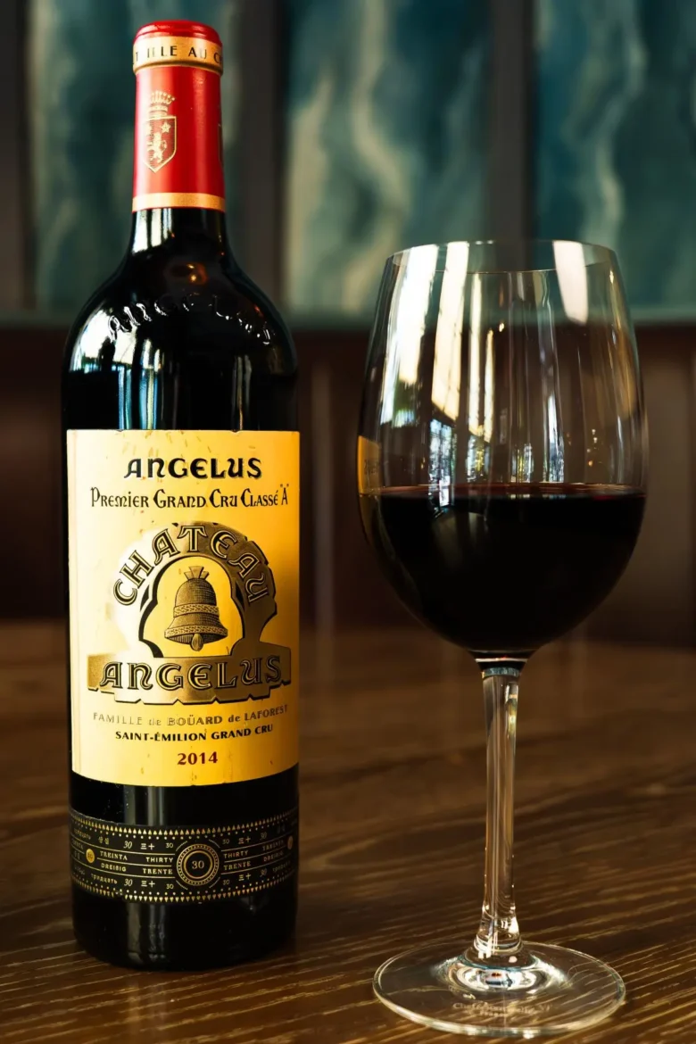 Château Angélus 2014 Saint-Émilion Premier Grand Cru Classé A close-up at Marco Pierre White Steakhouse Dublin 2