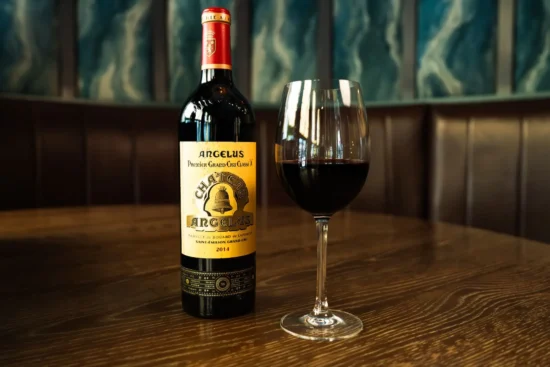 Château Angélus 2014 Saint-Émilion Grand Cru Premier Grand Cru Classé A wine at Marco Pierre White Steakhouse Dublin 2
